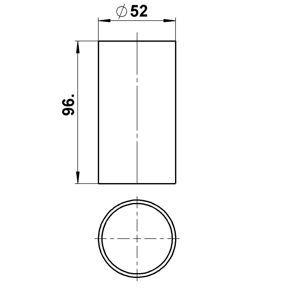 90210294 G 294, Glasröhre Borosilikat der Firma Albert Leuchten