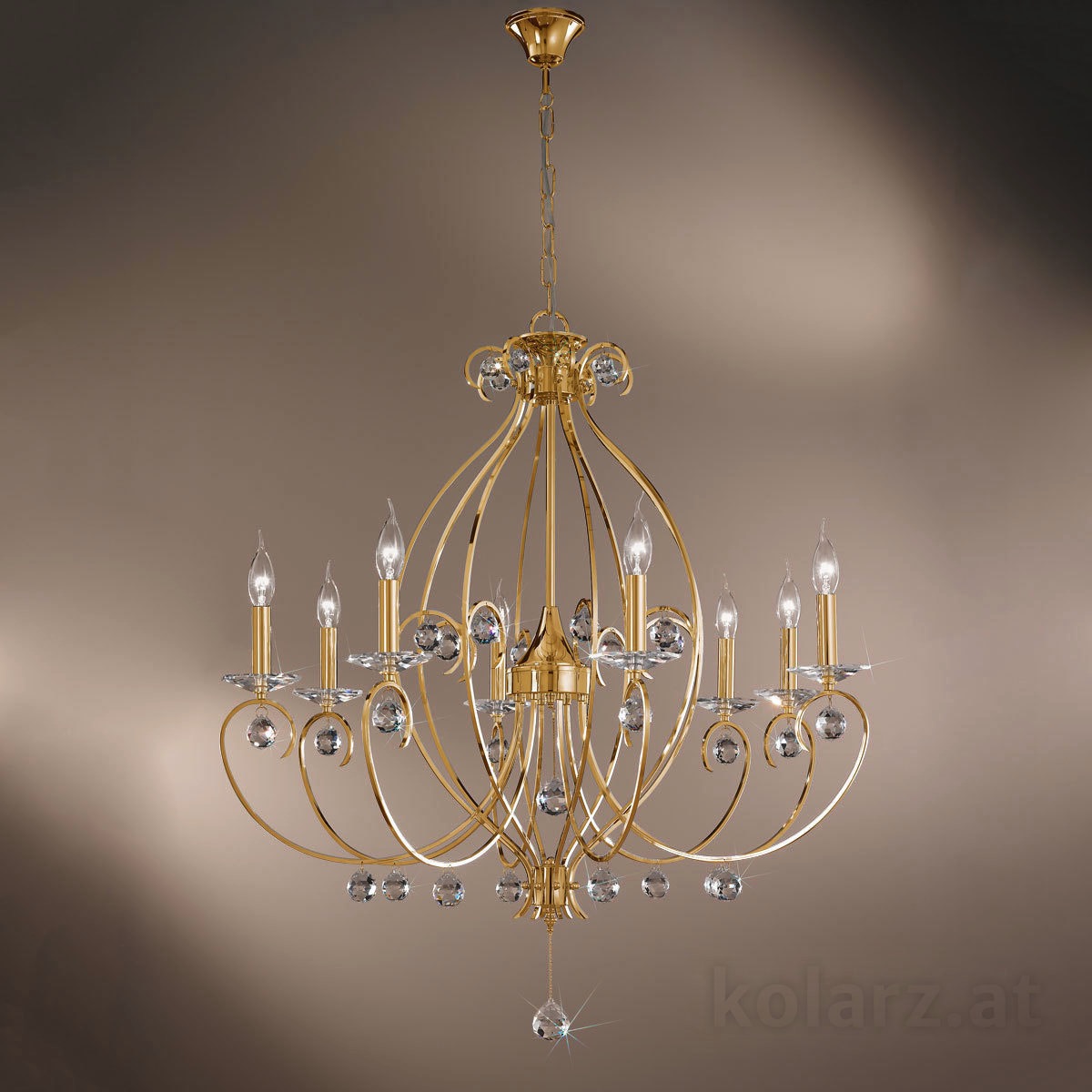 KOLARZ Leuchten  fürs Esszimmer von KOLARZ Leuchten Carat Luster 0232.88.3.KpT