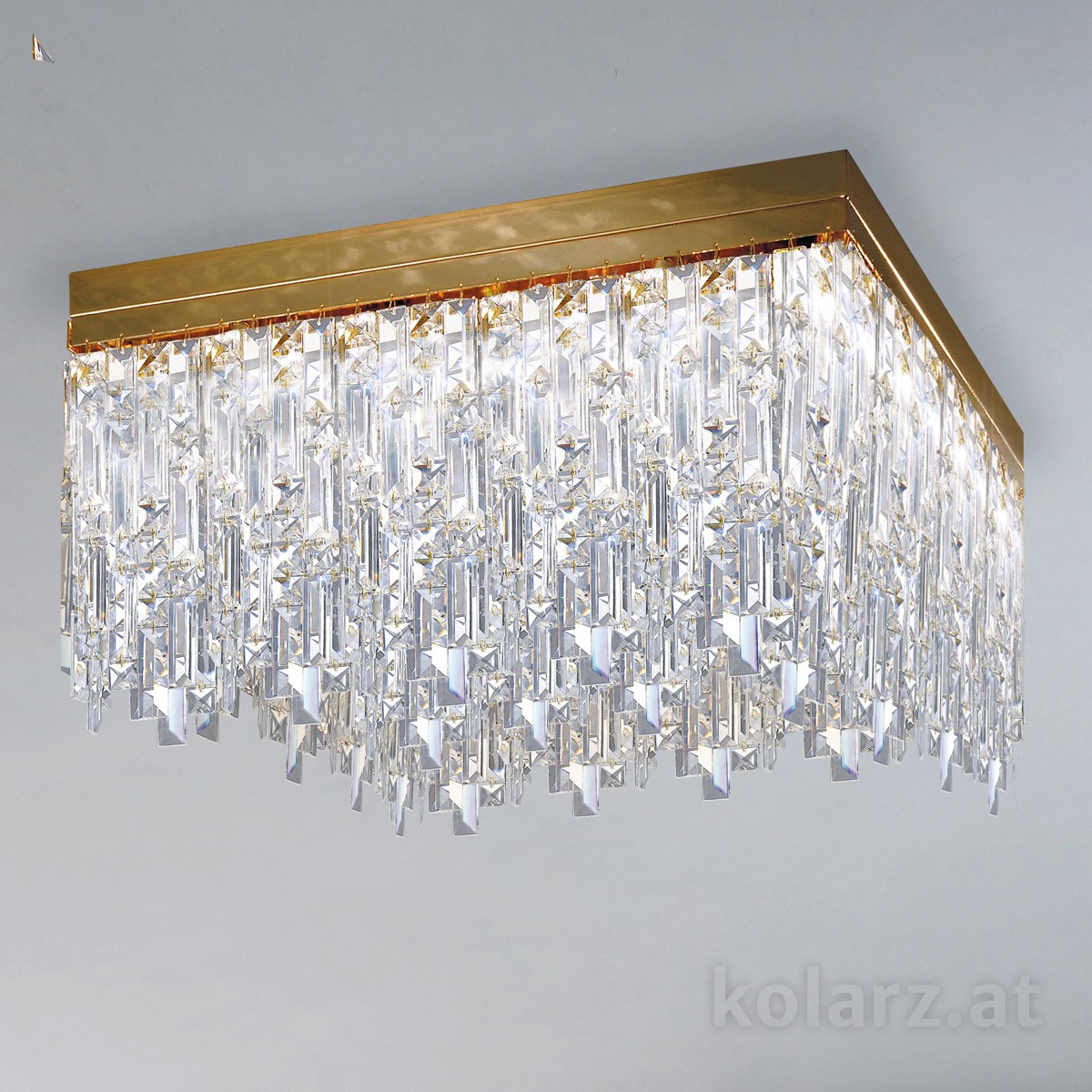 KOLARZ Leuchten Kristall-Deckenleuchten & Deckenlampen fürs Schlafzimmer von KOLARZ Leuchten Deckenleuchte Prisma Stretta 55 cm 1314.116.3.P1.KpT