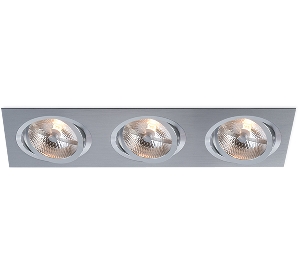 Einbauleuchten & Einbaulampen für die Küche von BPM Lighting KATLI Einbauleuchte 3- fach rechteckig 3052GU