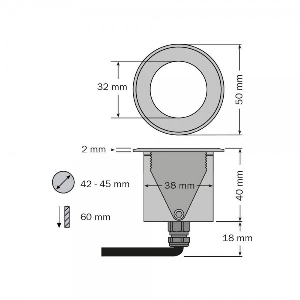 dot-spot von dot-spot Einbauspot Set mini LED Einbaustrahler, Basis Set 25106