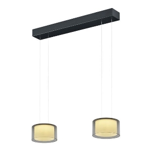 Moderne  fürs Wohnzimmer von BANKAMP Leuchtenmanufaktur LED Pendelleuchte flex GRAND SMOKE 2297/2-39