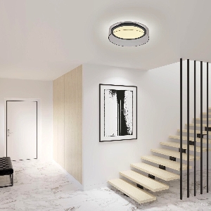 Klassische  fürs Wohnzimmer von BANKAMP Leuchtenmanufaktur LED Deckenleuchte Flair Smoke 7794/1-06