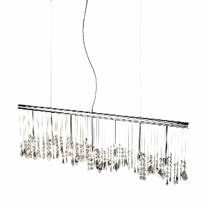 KOLARZ Leuchten  fürs Esszimmer von KOLARZ Leuchten Stretta Luster - chandelier verchromt 104.87.5