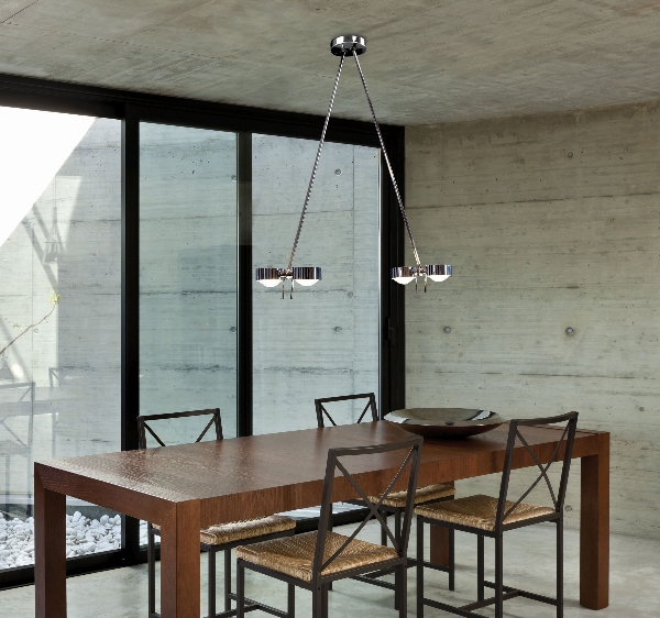 Puk Ceiling Sister Twin + LED/ Armlänge 125 cm von Top Light Leuchten